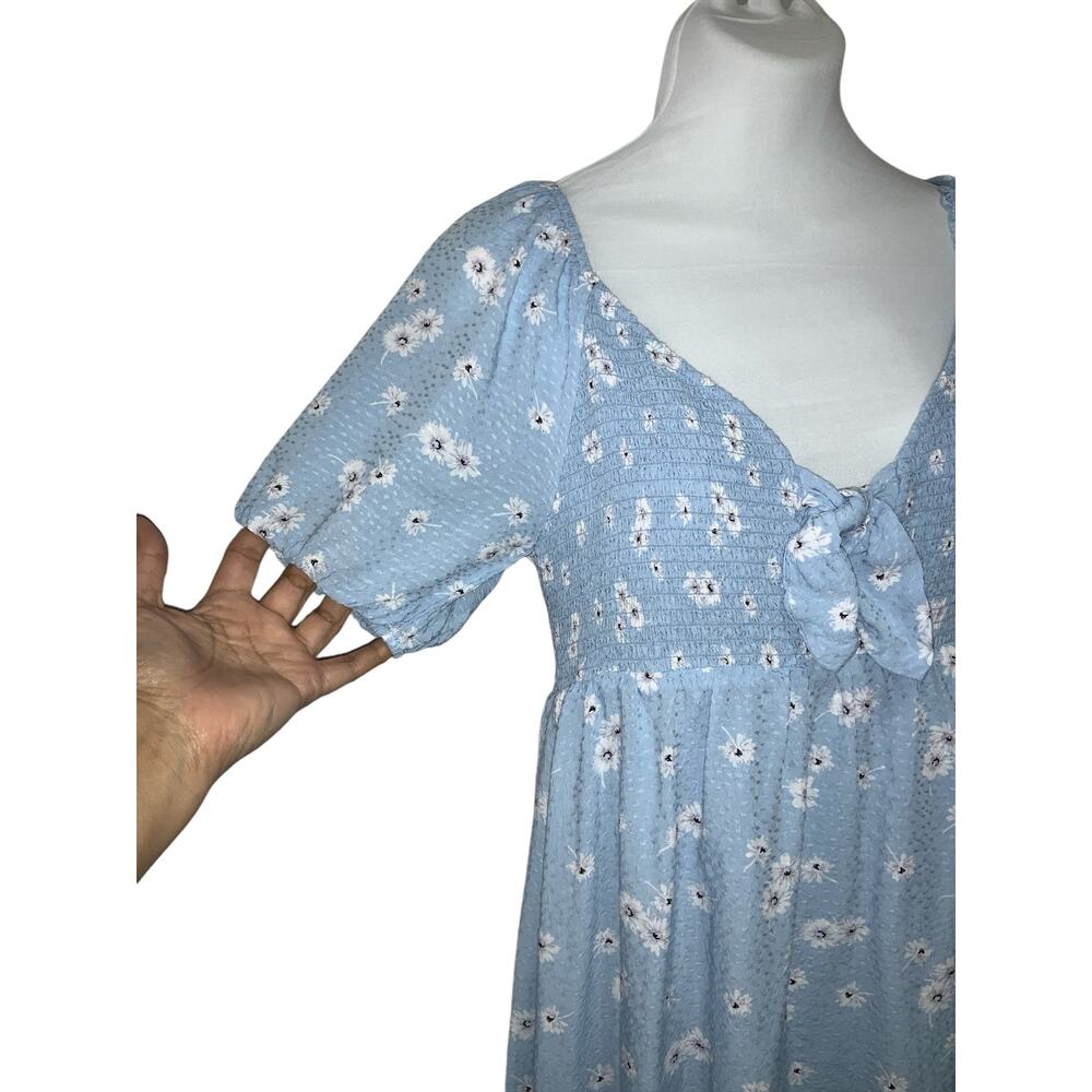 Altard state mini blue floral dress size L Preowned - Picture 5 of 7